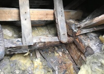 Timber Roof Repairs with reclaimed timber